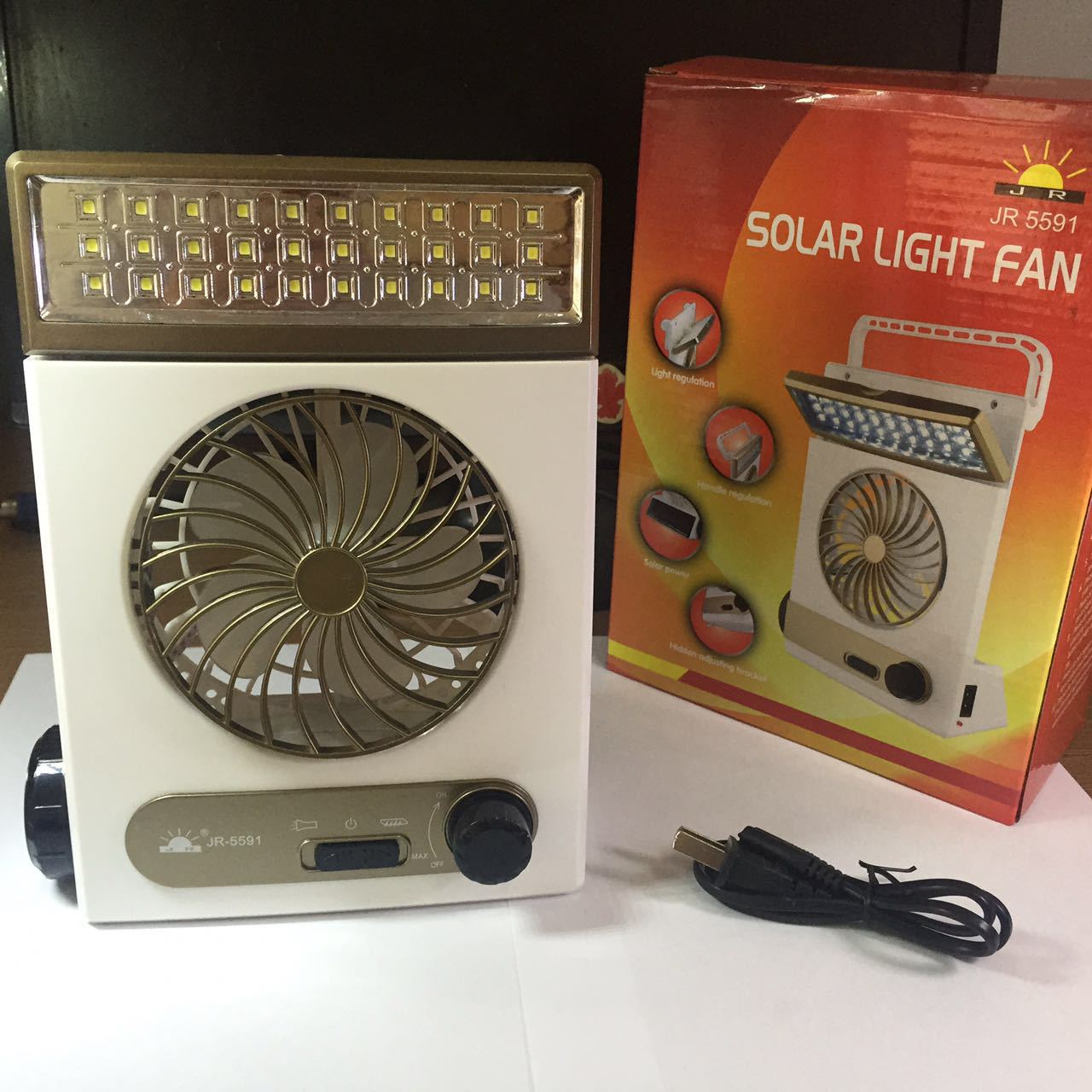 0112 solar light fan