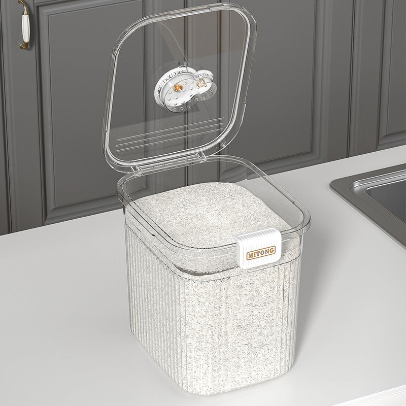 0214c Transparent Rice Bucket