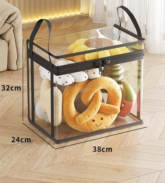 Zip storage bag, Book transparent storage