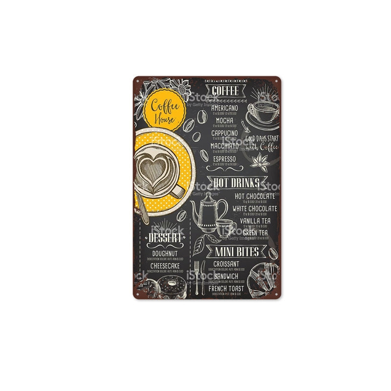 0507 Retro Tin Poster