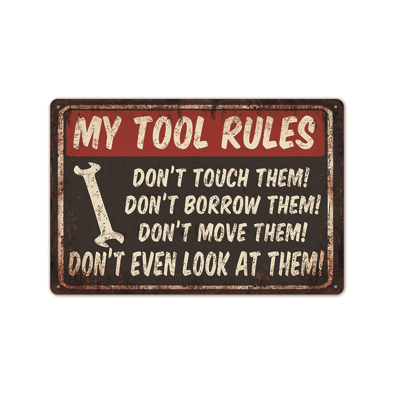0507 Retro Tin Poster
