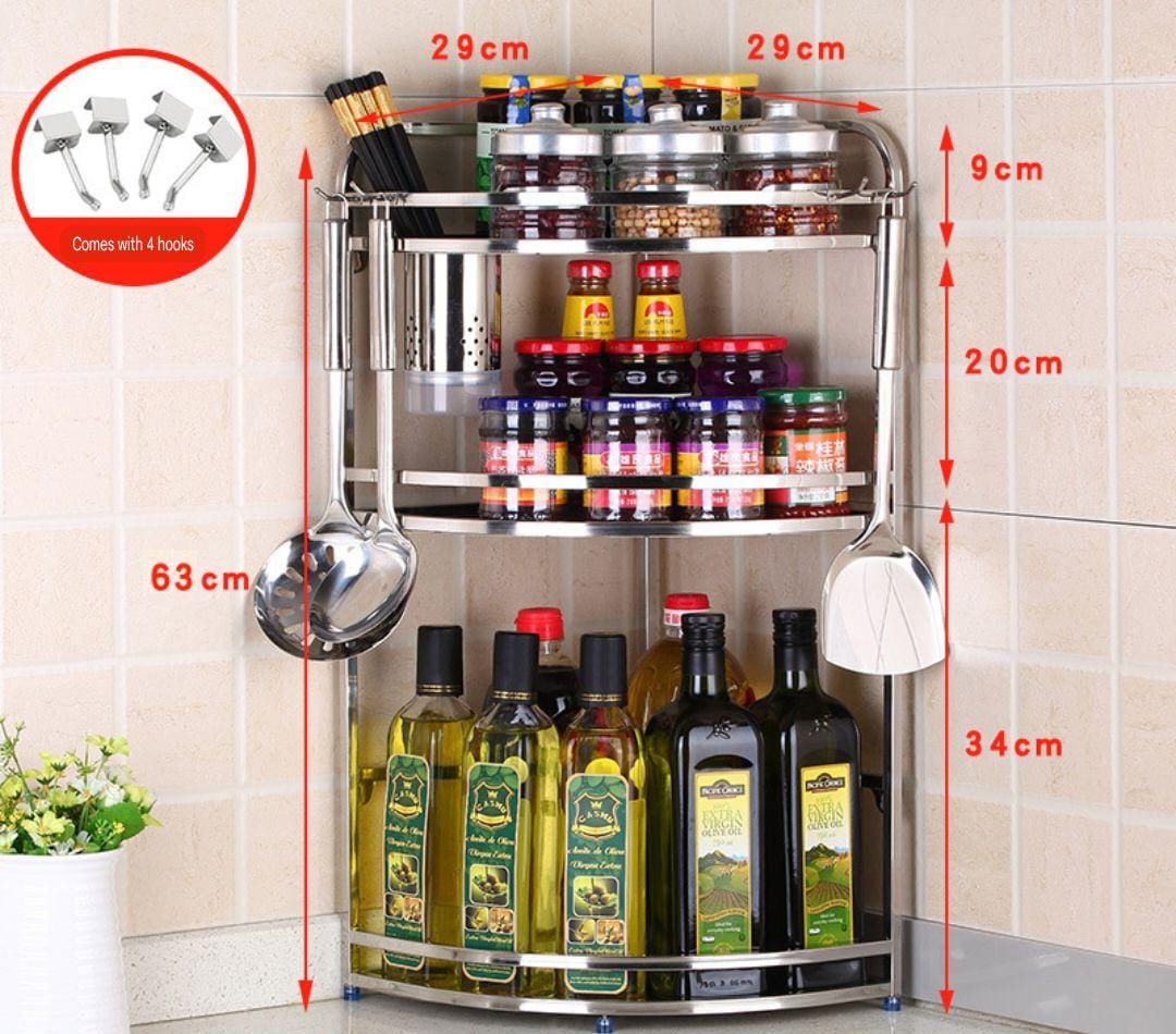 0723 Kitchen Corner seasoning rack