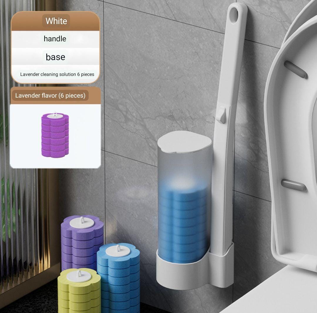 0802 Disposable toilet brush refill (6pcs disposable head)