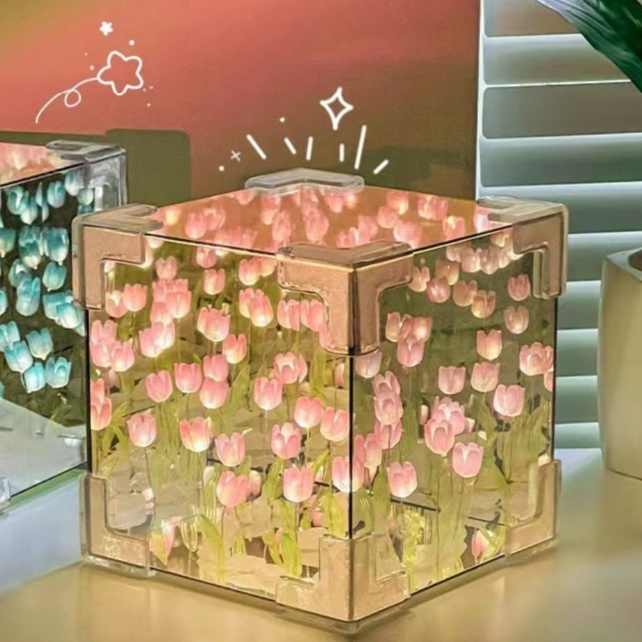 0924 Mirror flower tulip nightlight