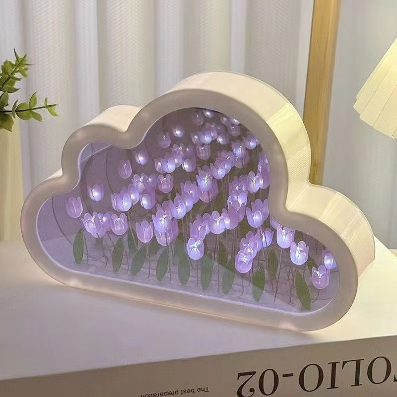 0924 Mirror flower tulip nightlight