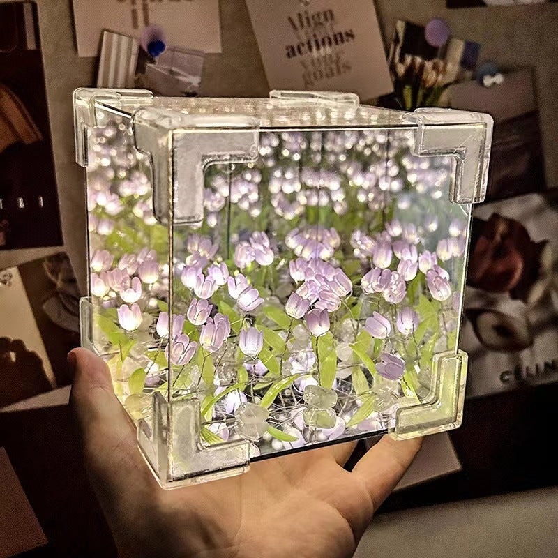 0924 Mirror flower tulip nightlight