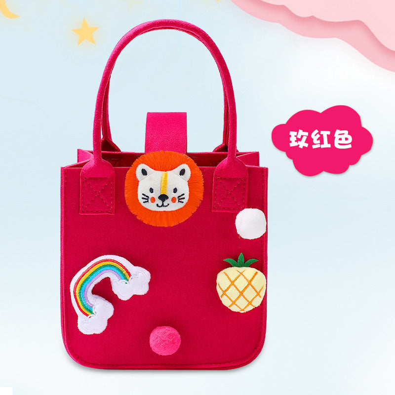 1103 Cartoon Children Handbag Gift Bag +bottle + lunchbox