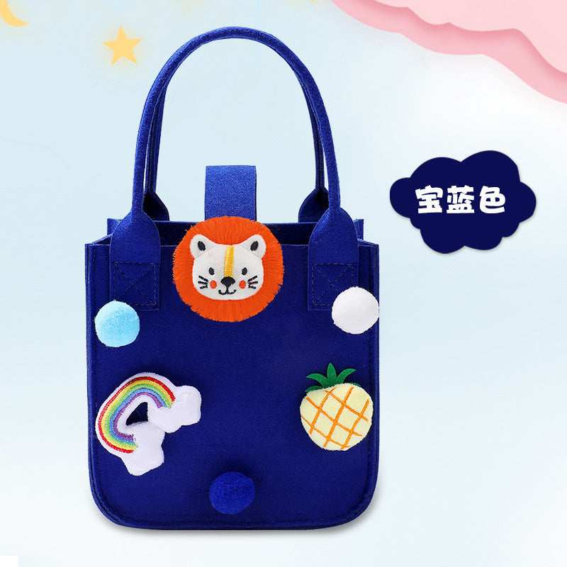 1103 Cartoon Children Handbag Gift Bag +bottle + lunchbox