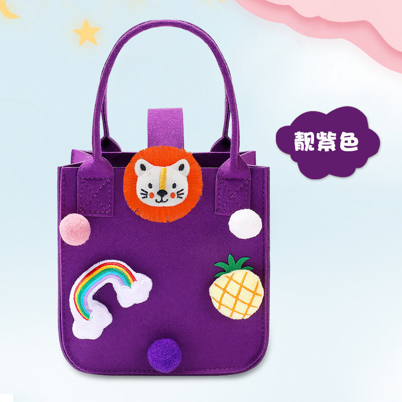 1103 Cartoon Children Handbag Gift Bag +bottle + lunchbox
