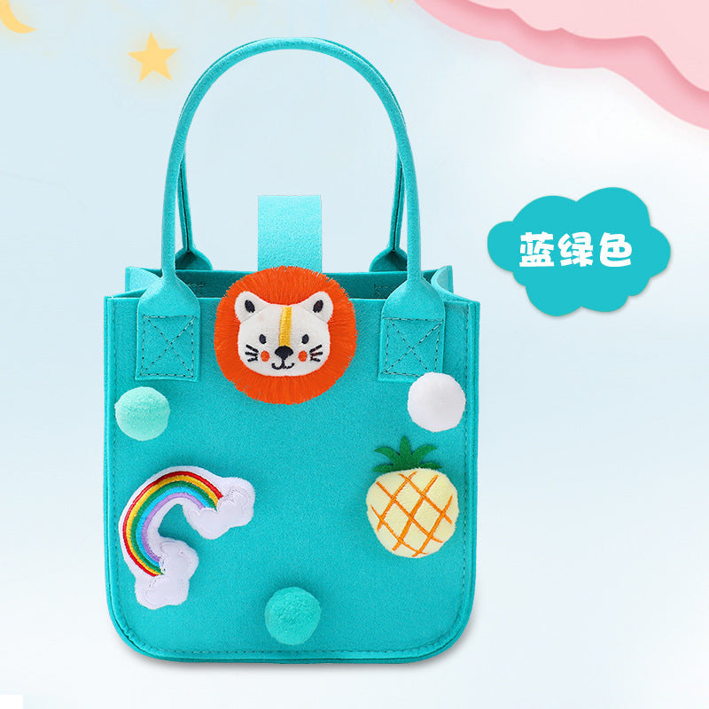 1103 Cartoon Children Handbag Gift Bag +bottle + lunchbox