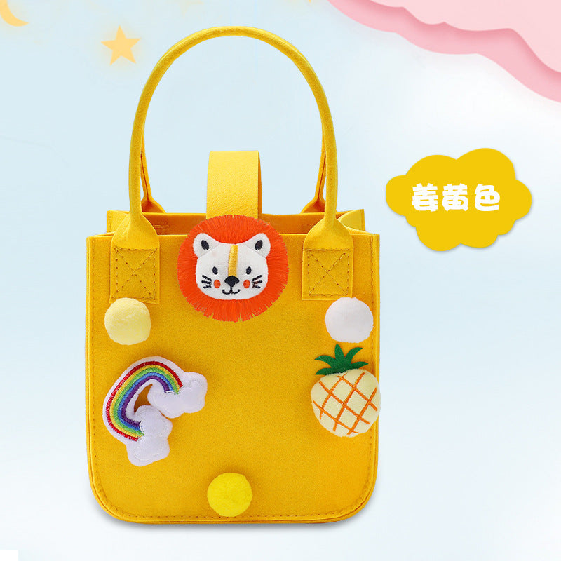 1103 Cartoon Children Handbag Gift Bag +bottle + lunchbox