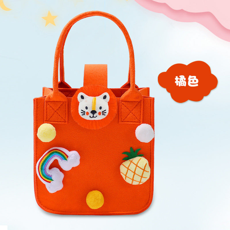 1103 Cartoon Children Handbag Gift Bag +bottle + lunchbox
