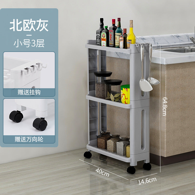 1116 Kitchen plastic gap trolley