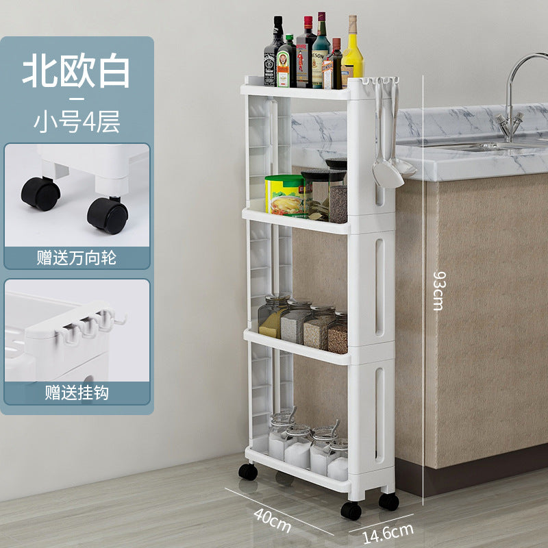 1116 Kitchen plastic gap trolley