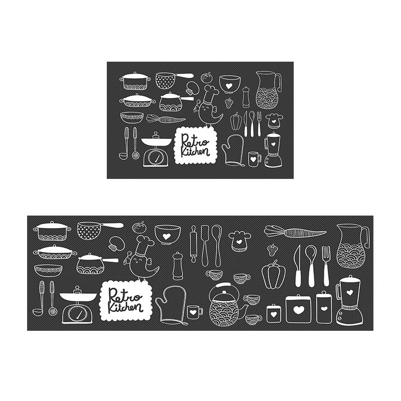 0304m Kitchen Carpet (2pcs/set)