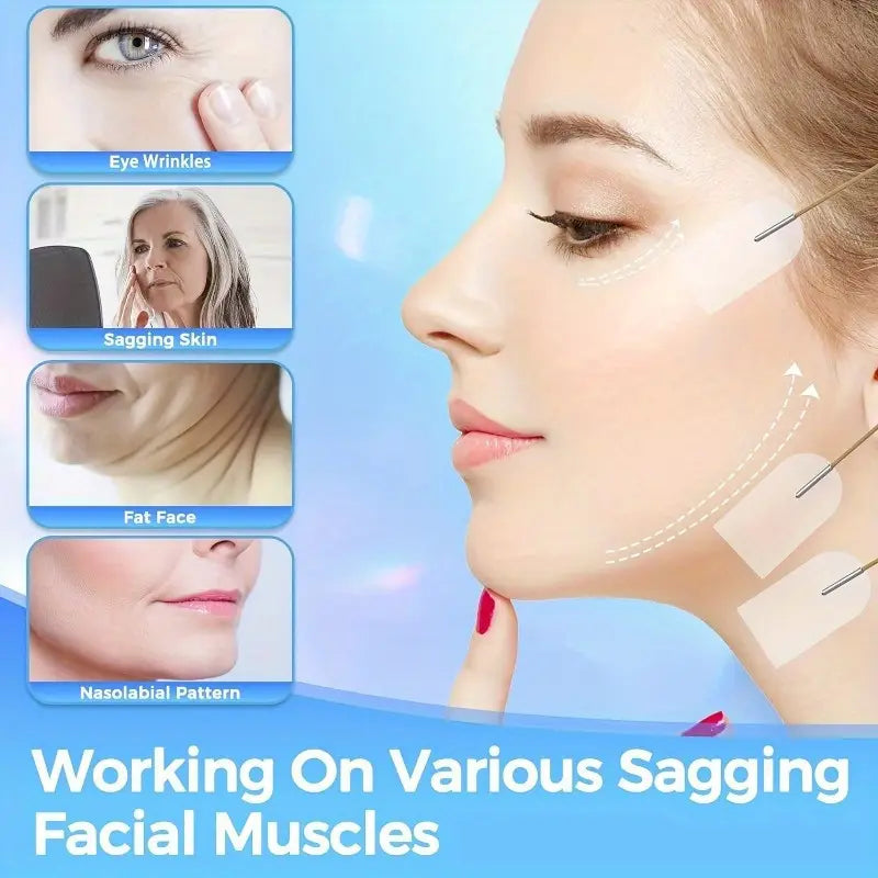 Instant V-Face Lift Strips - Hypoallergenic, Invisible Facial Firming Patches for Smooth Wrinkles & Fine Lines