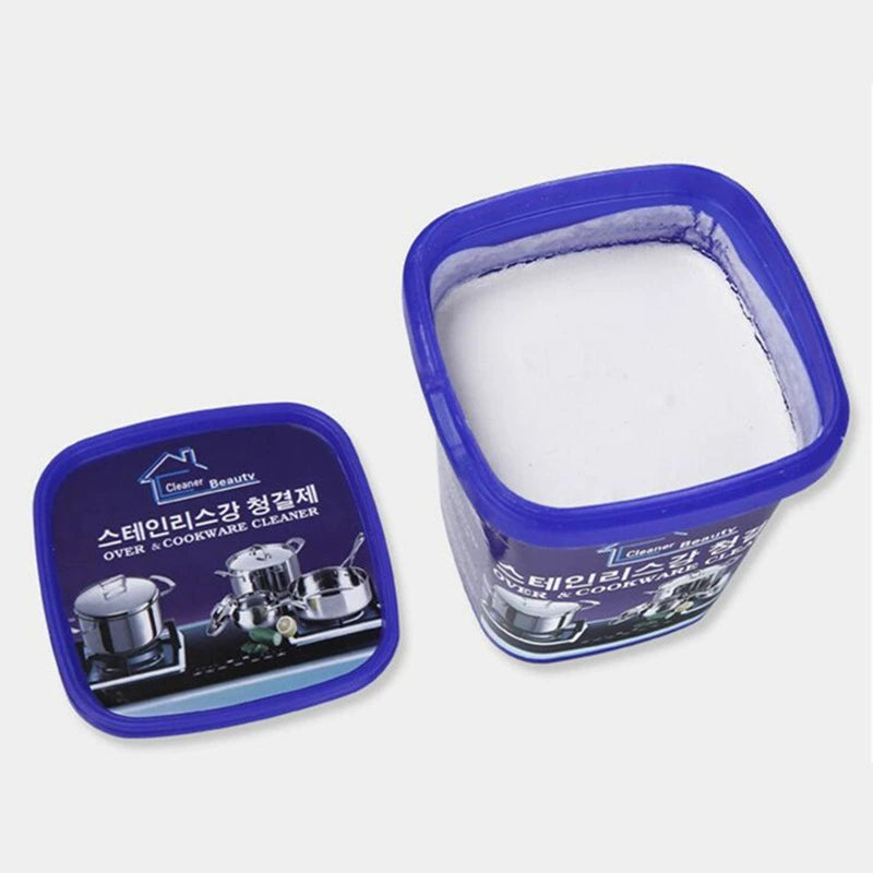 Stainless steel cleaning paste kitchenware degreasing scouring paste to remove black scale and rust remover from the bottom of the pot brush pot decontamination cleaner