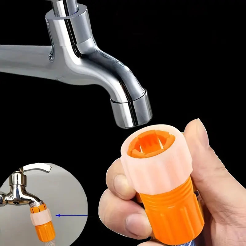 Water Tap Connector Soft Hose to Hard Hose Plastic Water Pipe Quick Connector