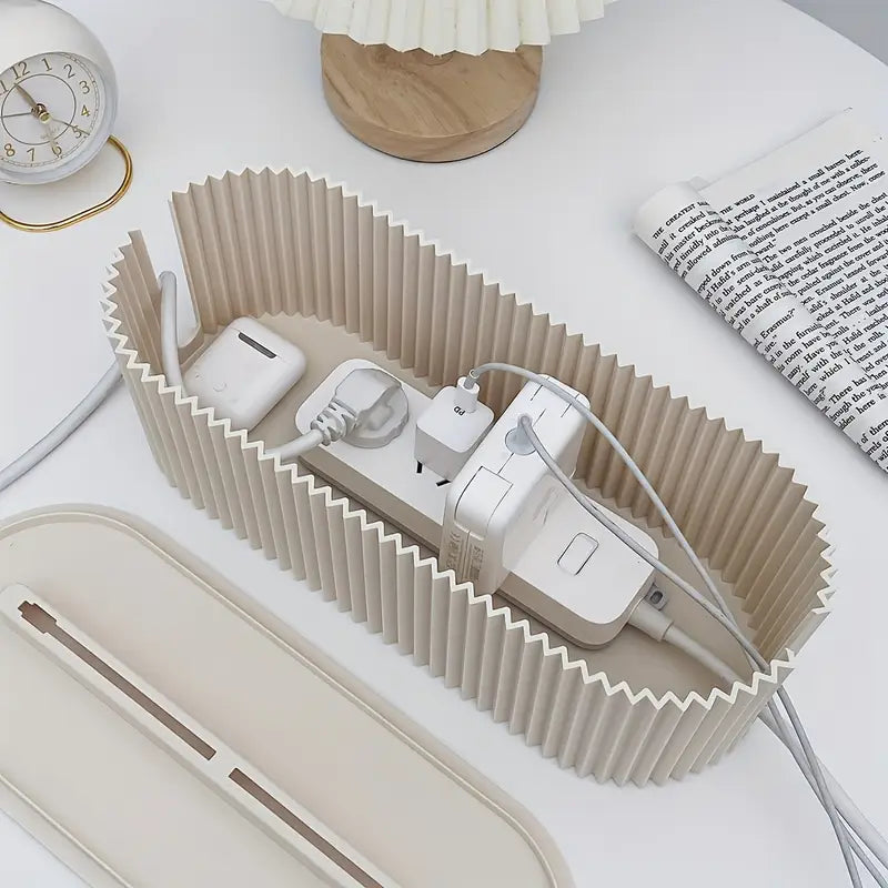 Plug storage box, wire socket management box