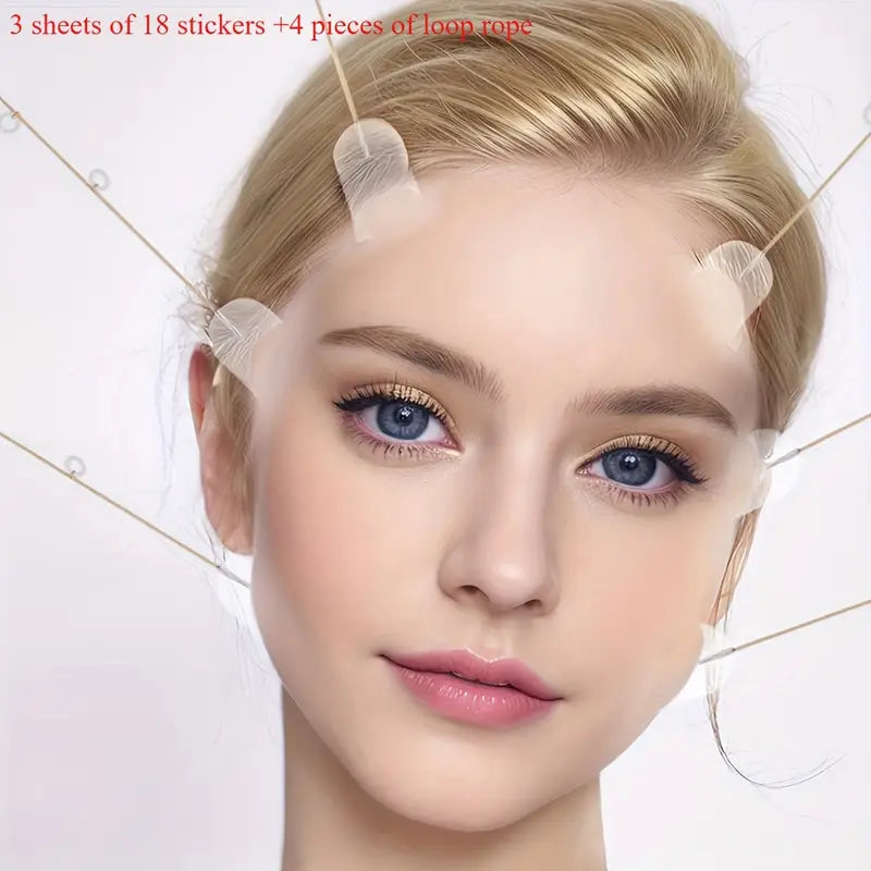 Instant V-Face Lift Strips - Hypoallergenic, Invisible Facial Firming Patches for Smooth Wrinkles & Fine Lines