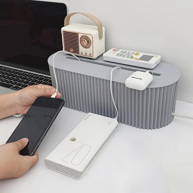 Plug storage box, wire socket management box
