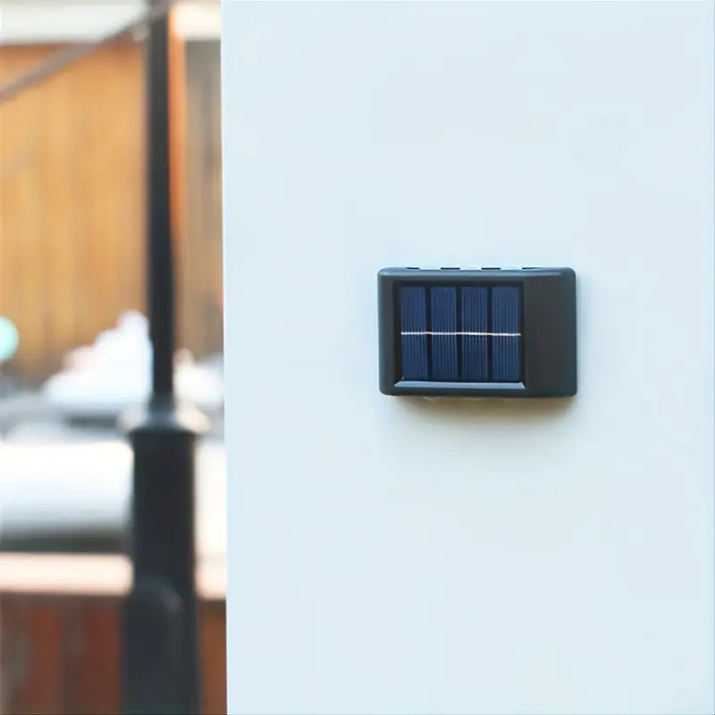2pcs Outdoor 6LED Solar Wall Light LED Garden Street Landscape Decoration Wall Lamp