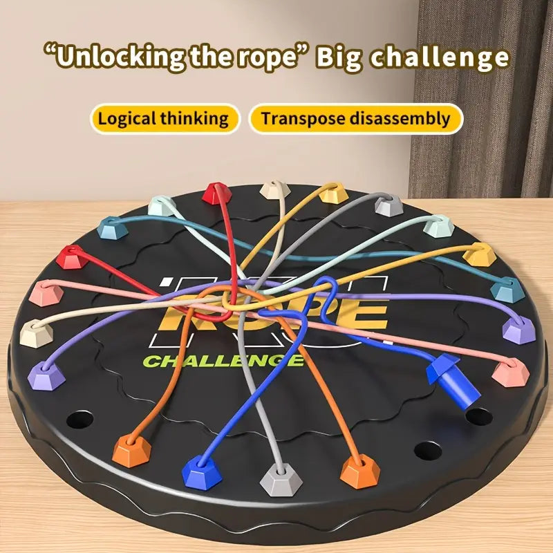 rope-untying challenge board game toys children's educational logic thinking development concentration