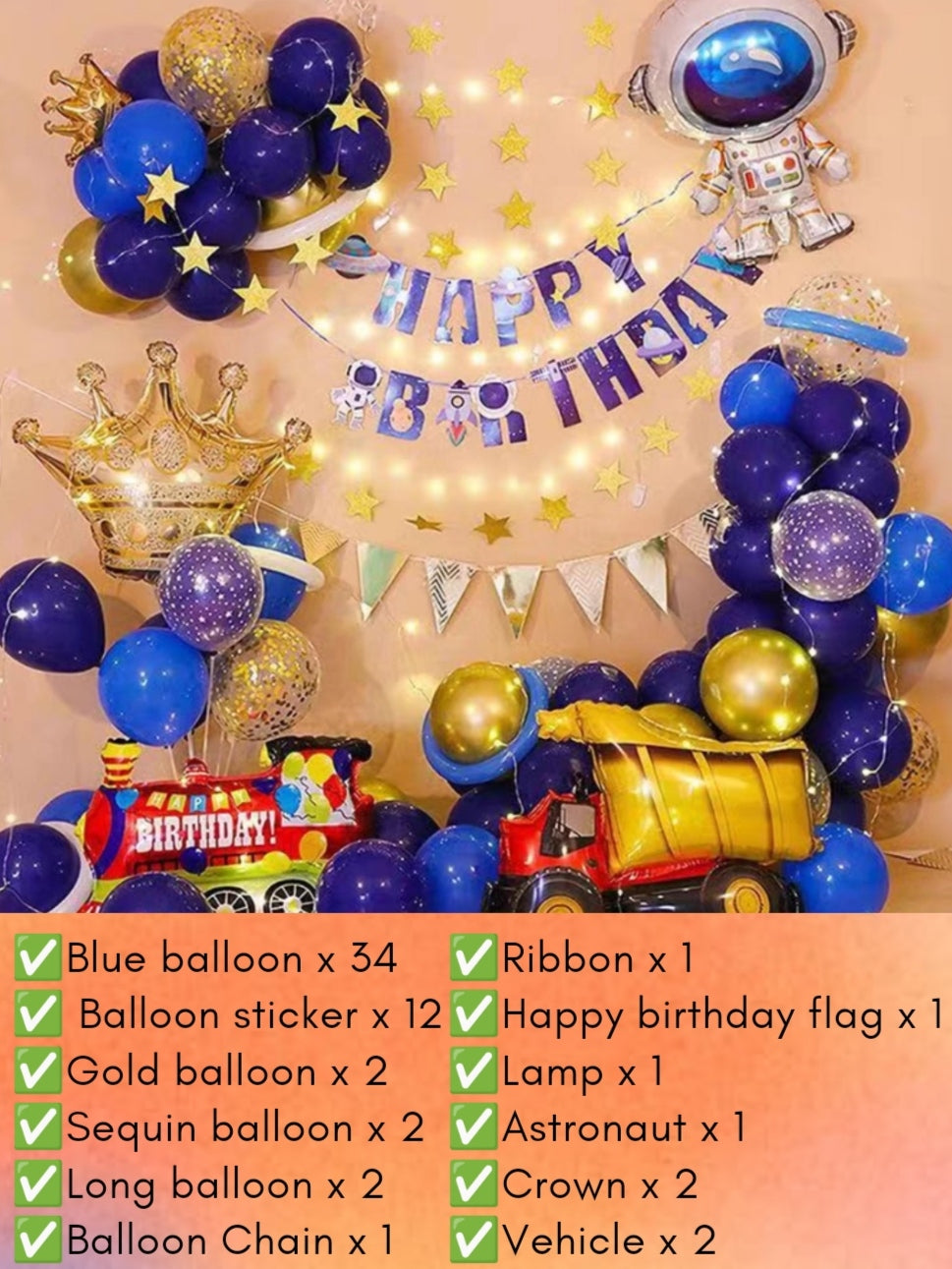 Birthday Balloons set