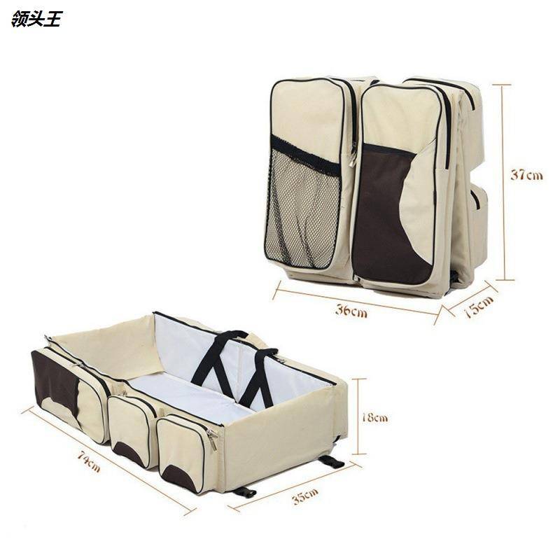 Foldable travel baby crib bag