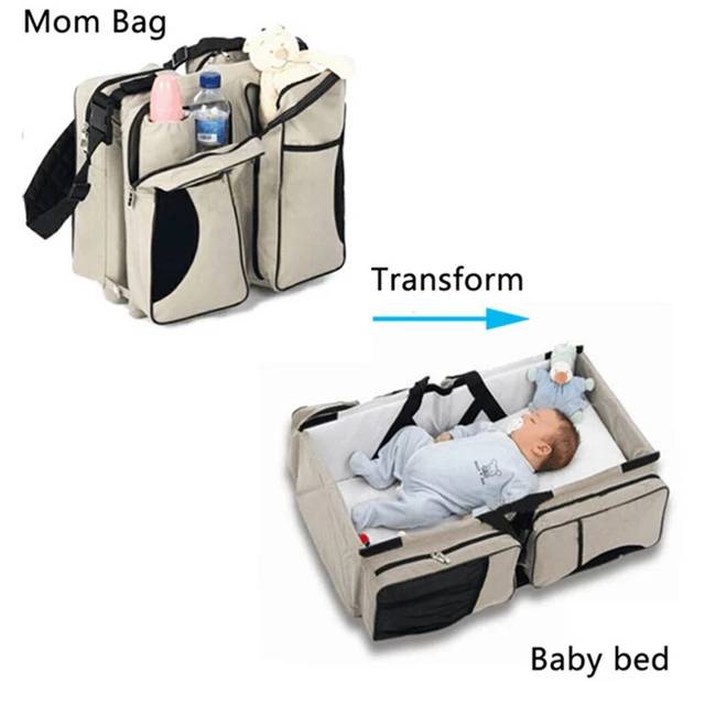 Foldable travel baby crib bag