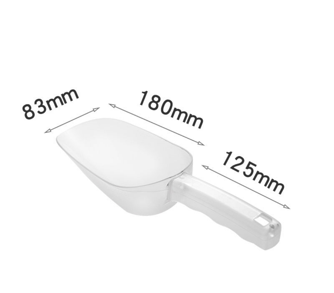 Ice shovel, plastic popcorn flour rice feed dried fruit tea sugar shovel