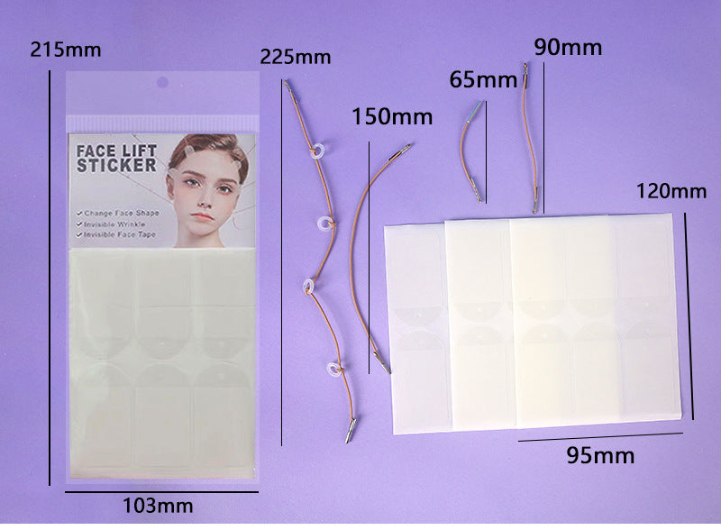 Instant V-Face Lift Strips - Hypoallergenic, Invisible Facial Firming Patches for Smooth Wrinkles & Fine Lines