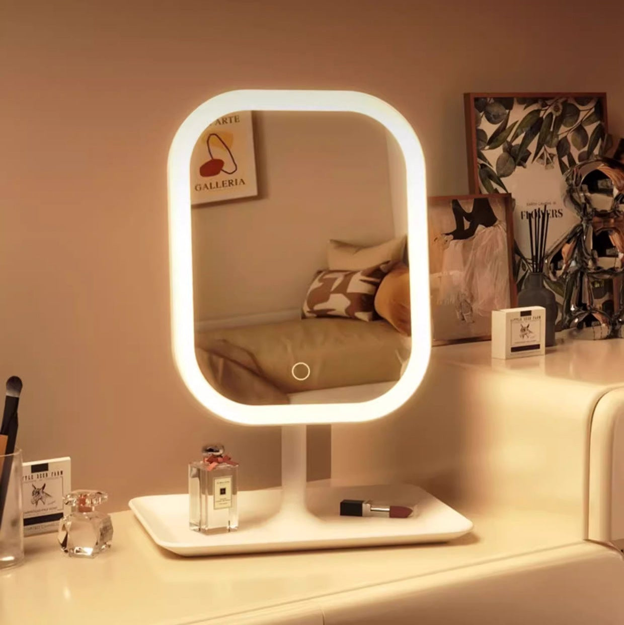 Makeup Mirror, LED light portable makeup mirror