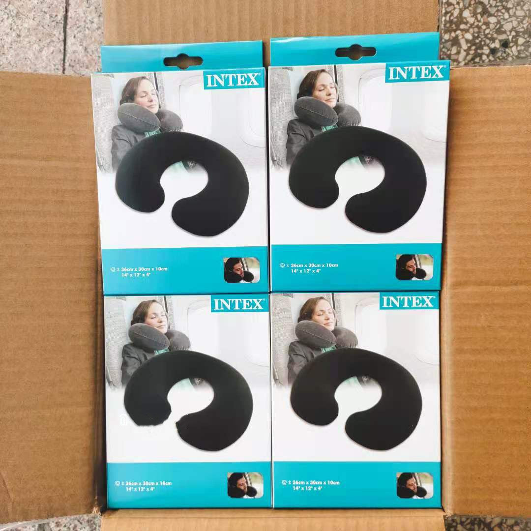 INTEX U shaped pillow, travel neck inflatable pillow