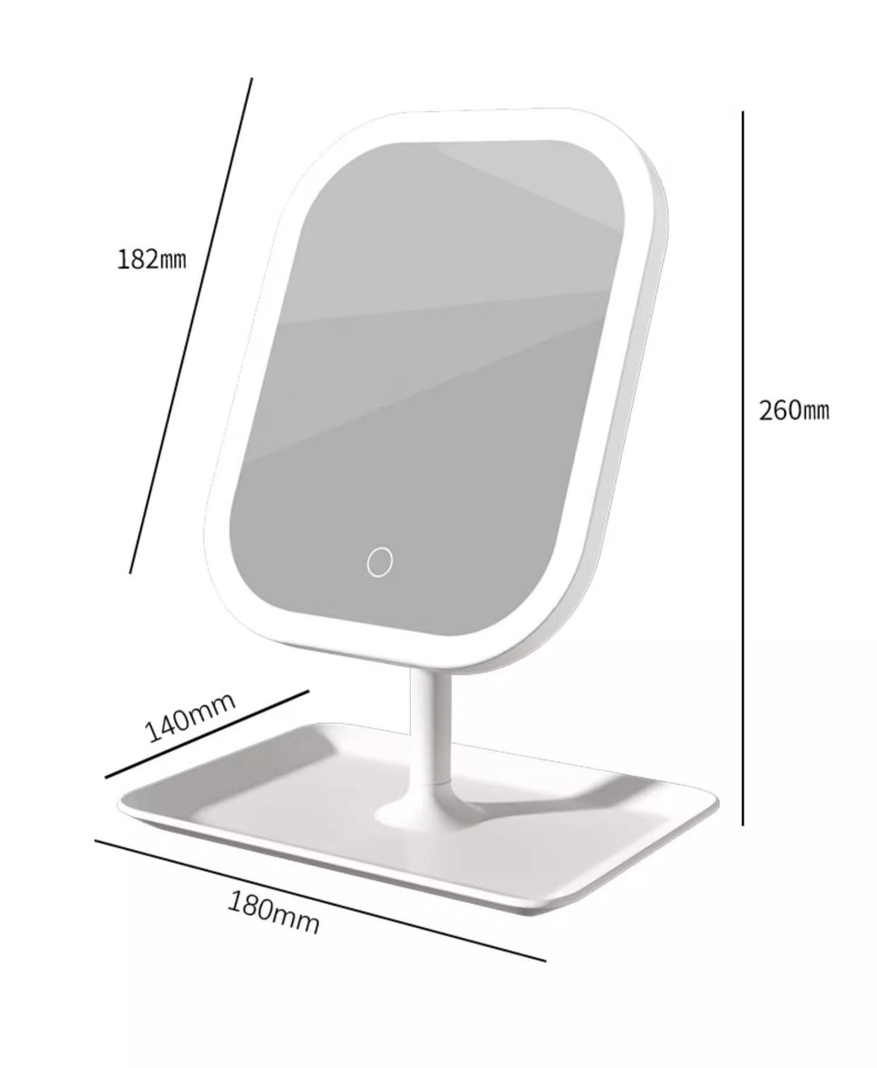 Makeup Mirror, LED light portable makeup mirror