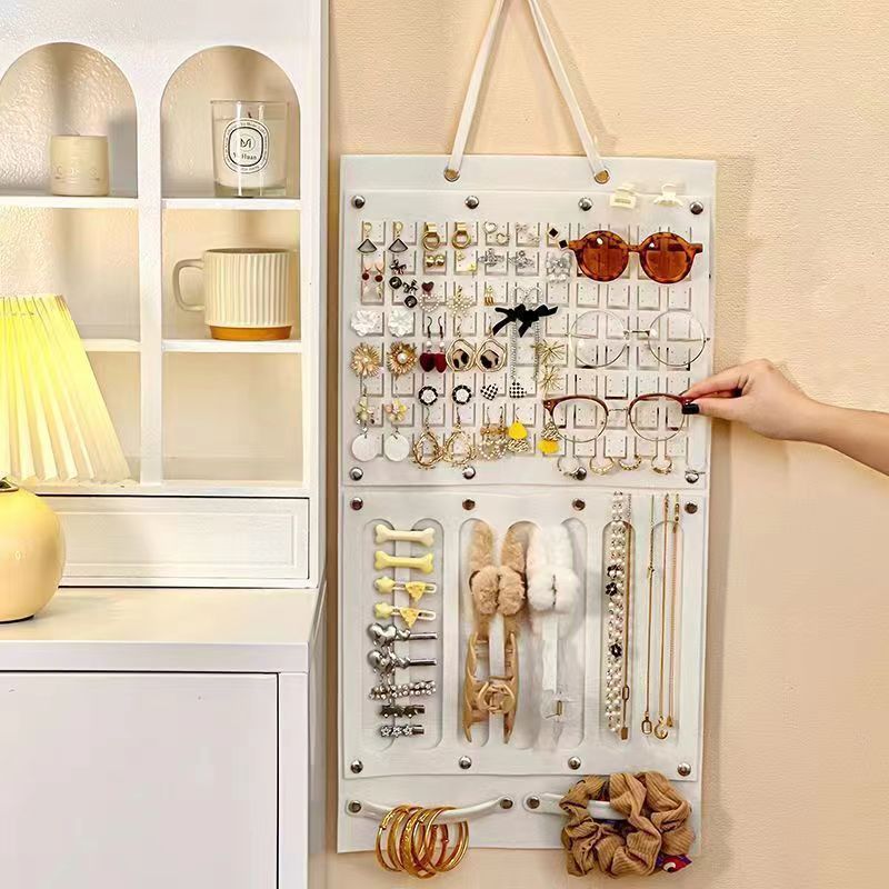 children's hair accessories storage hanging bag goddess headband hairpin earrings felt wall hanging