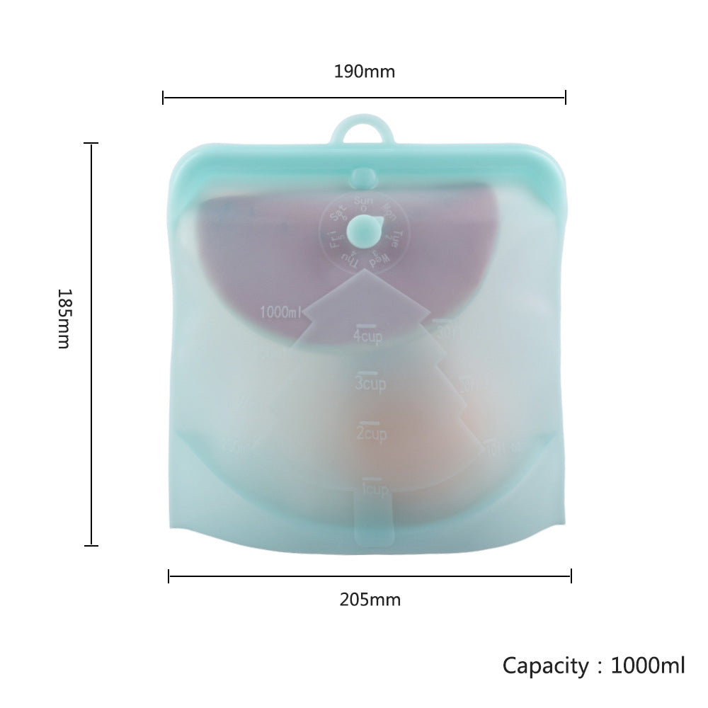 Silicone Food zip lock 1000ml