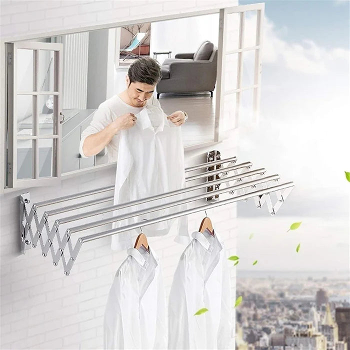 0108c Wall foldable drying rack