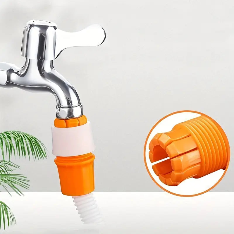 Water Tap Connector Soft Hose to Hard Hose Plastic Water Pipe Quick Connector