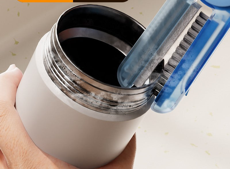 Four in one cup brush wholesale plastic detachable foldable gap insulation cup cleaning brush
