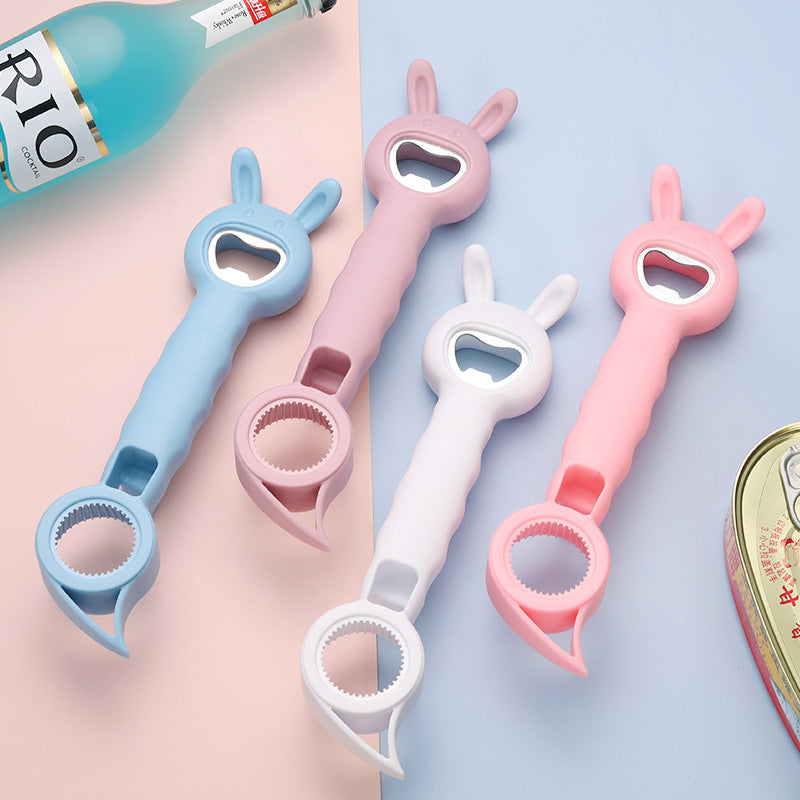 multi-function bottle opener multi-purpose beverage screw can opener, four-in-one