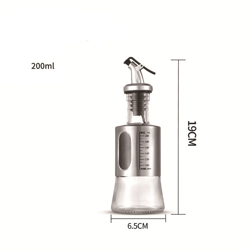 0915 Glass Oil Bottle Stainless Steel