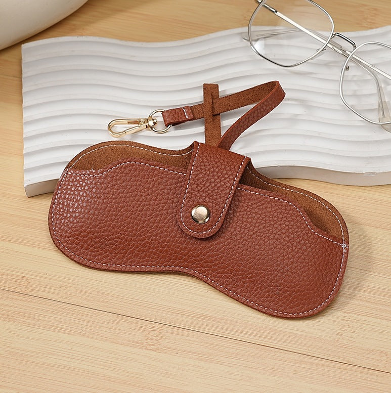 sunglasses storage bag sun glasses leather glasses bag portable hanging bag travel glasses clip