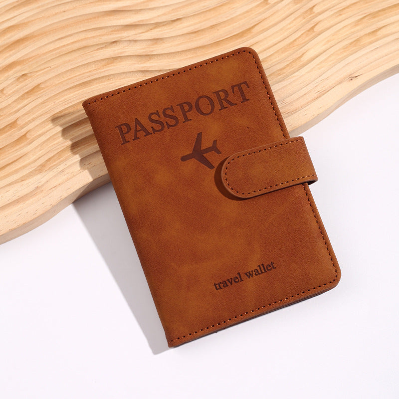 leather passport bag rfid multi-card slot multi-function passport document holder passport holder