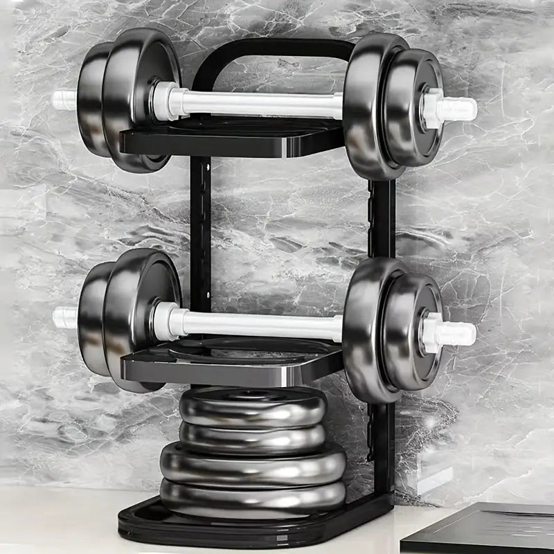 1pc Adjustable 3-Tier Black Stainless Steel Pot Rack - Space-Saving Kitchen Organizer with Multi-Shelved Storage Solution, Ideal for Home & Restaurant Use, Easy to Assemble, Kitchen Organizers And Storage
