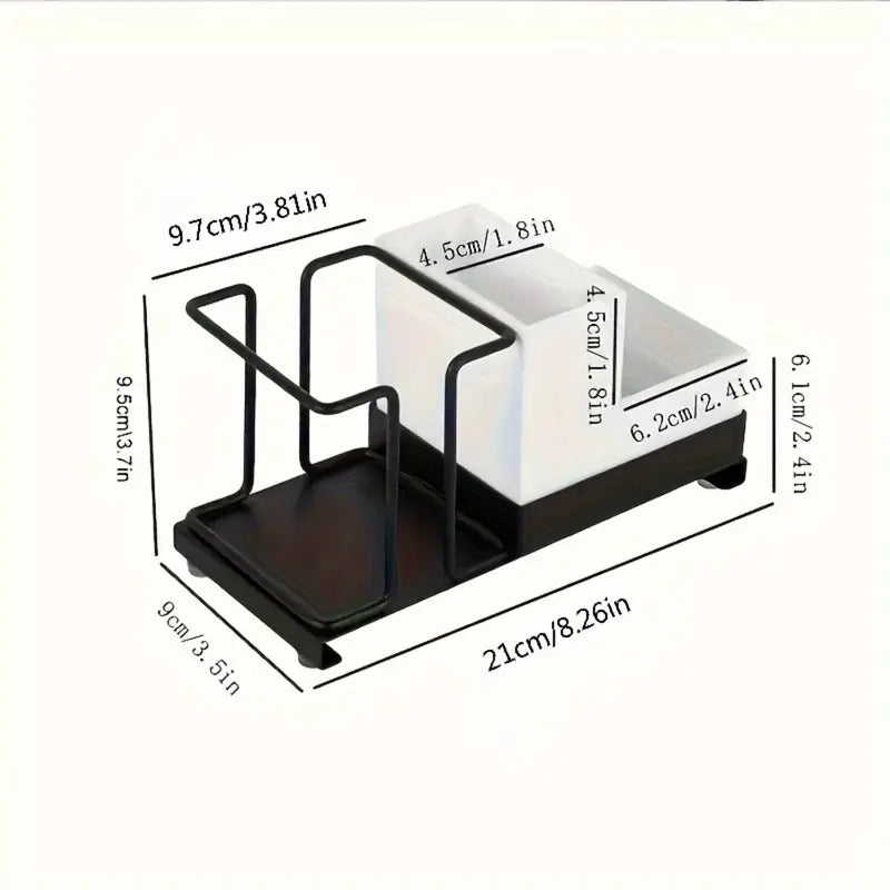 Desk Coffee Rack disposable cup holder iron art household paper cup holder multifunctional coffee tea bag paper cup storage rack