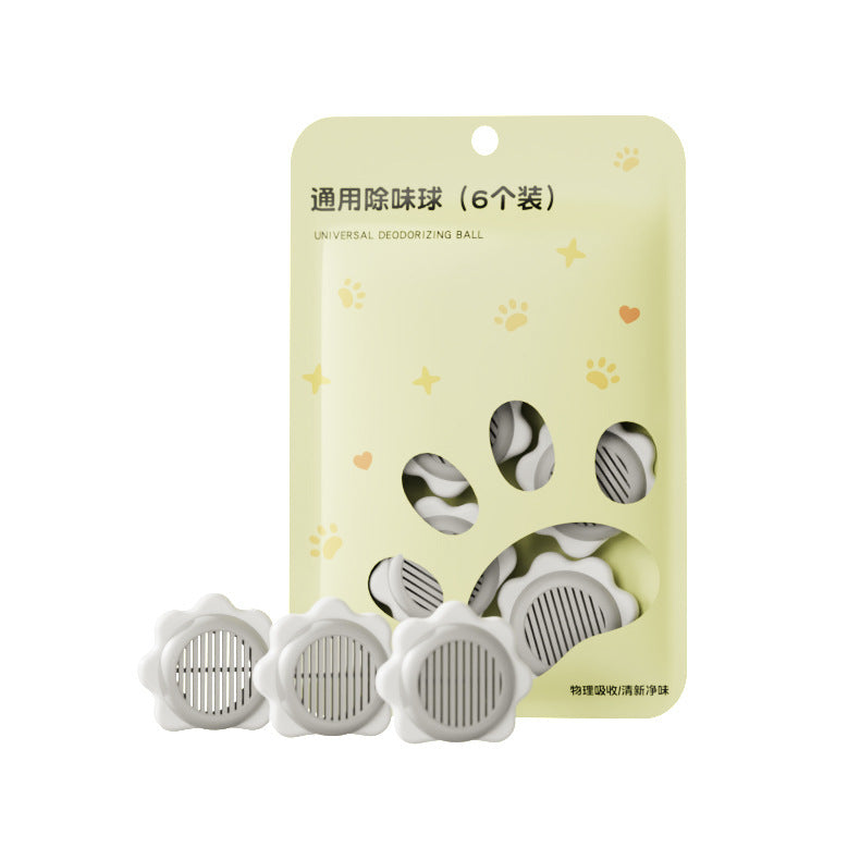 deodorizing ball mosquito repellent tablets 6 pack wall-mounted wardrobe deodorizing sneaker cabinet deodorizing ball, Sunflower shape