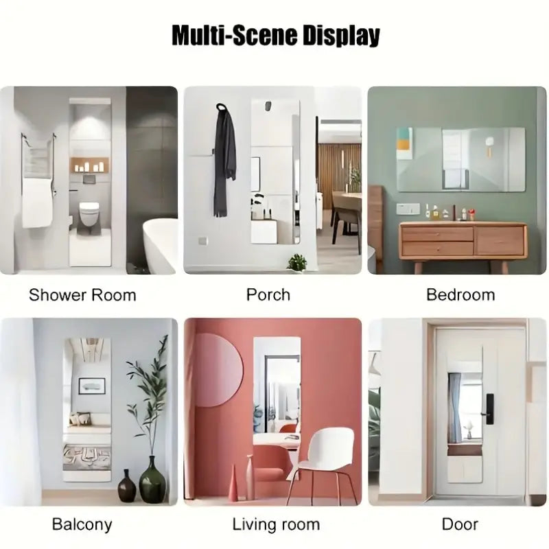 Mirror wall stickers home full body mirror bedroom dormitory dressing mirror self-adhesive soft mirror acrylic mirror wall stickers