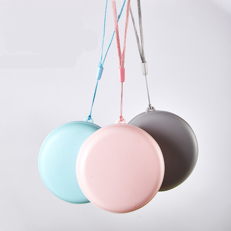 folding cup convenient hand rope folding water cup mini cute hug cup carry-on pocket cup
