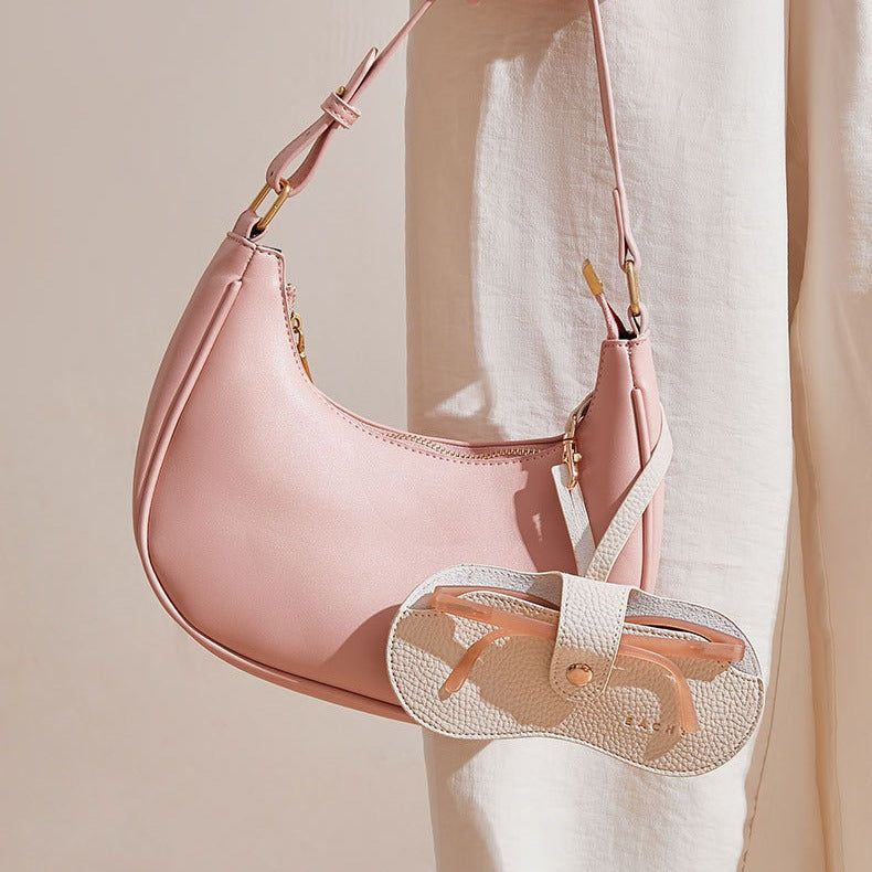 sunglasses storage bag sun glasses leather glasses bag portable hanging bag travel glasses clip